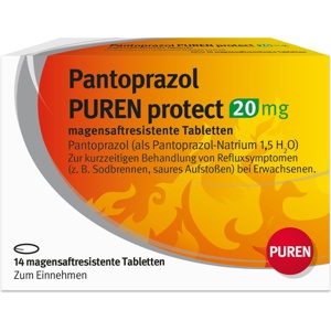 PANTOPRAZOL PUREN protect 20 mg magensaftres.Tabl. Produktbild