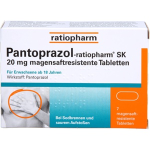 PANTOPRAZOL-ratiopharm SK 20 mg magensaftres.Tabl. Produktbild