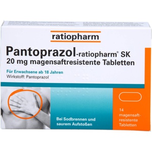 PANTOPRAZOL-ratiopharm SK 20 mg magensaftres.Tabl. Produktbild