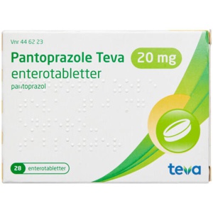 Pantoprazole Teva 20 mg 14 stk produktbillede