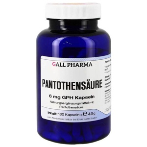 Pantothensäure 6 mg GPH Kapseln, 180 St Kapseln Produktbild