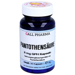 Pantothensäure 6 mg GPH Kapseln, 30 St Kapseln Produktbild