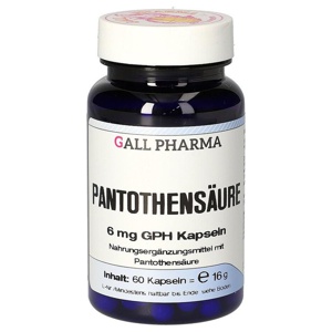 Pantothensäure 6 mg GPH Kapseln, 60 St Kapseln Produktbild