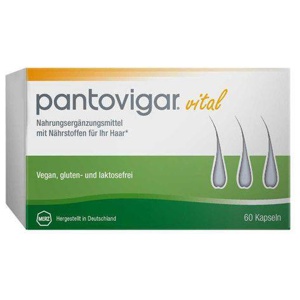 PANTOVIGAR vital Kapseln mit Nährstoffen für Haare Produktbild