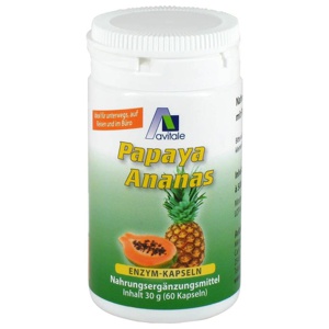 PAPAYA ANANAS Enzym Kapseln Produktbild