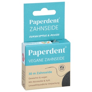 PAPERDENT Zahnseide Eukalyptus Minze vegan gew.30m Produktbild