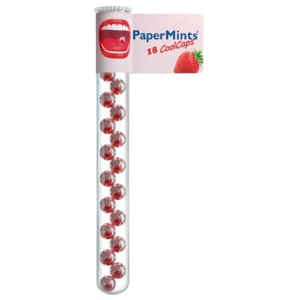 Papermints CoolCaps Jordgubb 18 st produkt bild