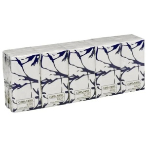 Pappersnäsdukar ABENA Care-Ness Excellent 3-lagers 207x21 cm vita produkt bild