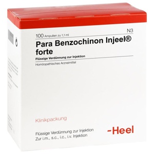 PARA BENZOCHINON Injeel forte Ampullen Produktbild