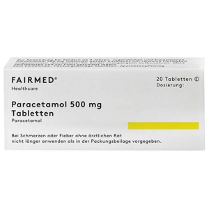 PARACETAMOL-500-Fair-Med-Tabletten Produktbild