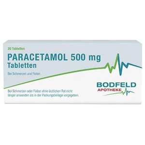 PARACETAMOL 500 mg Tabletten Bodfeld Apotheke Produktbild