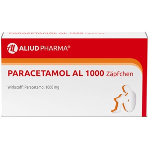 PARACETAMOL AL 1.000 Suppositorien Produktbild