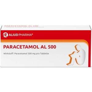 Paracetamol AL 500 bei akuten Schmerzen und Fieber Produktbild