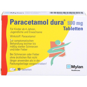 PARACETAMOL dura 500 mg Tabletten Produktbild