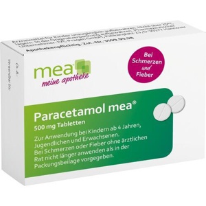 PARACETAMOL mea 500 mg Tabletten Produktbild