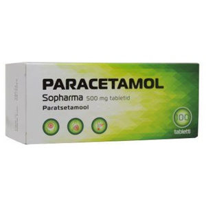 Paracetamol sopharma tbl 500mg n100 toote pilt