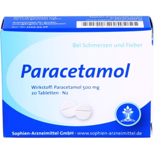PARACETAMOL Sophien 500 Tabletten Produktbild