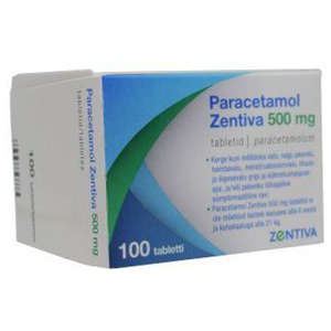 Paracetamol zentiva tbl 500mg n100 toote pilt