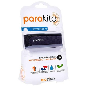 Parakito Mückenschutz Armband Erwachsene schwarz, 1 St n.v. Produktbild