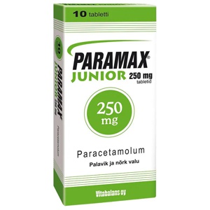 Paramax junior tbl 250mg n10 toote pilt