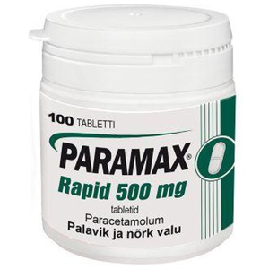 Paramax rapid tbl 500mg n100 toote pilt