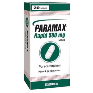 Paramax rapid tbl 500mg n20 toote pilt