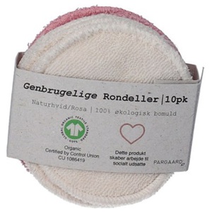 Pargaard Genbrugelige rondeller naturhvid & rosa 10 stk produktbillede