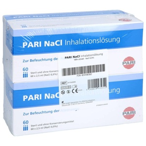PARI NaCl Inhalationslösung Ampullen 120X2.5 ml Ampullen Produktbild