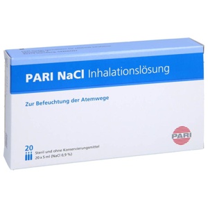 PARI NaCl Inhalationslösung Ampullen 20X5 ml Ampullen Produktbild