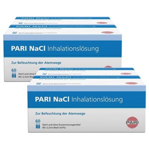 Pari NaCl Inhalationslösung Ampullen, 2x 120x2.5 ml Ampullen Produktbild