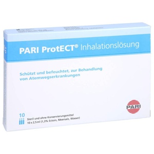 PARI ProtECT Inhalationslösung mit Ectoin Ampullen 10X2.5 ml Ampullen Produktbild