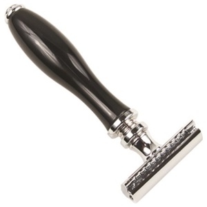 Parker Shaving 111B Black Resin Handle 3 Piece Safety Razor produkt bild