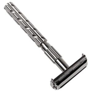 Parker Shaving 22R Gunmetal Handle Butterfly Open Safety Razor produkt bild