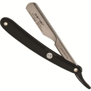Parker Shaving PTB - Black ABS Handle Push Type Barber/Straight Razor produkt bild