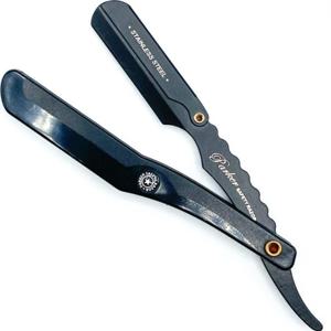 Parker Shaving SRBBA - Black ABS Handle Clip Type Black Blade Holder Barber/Straight Razor produkt bild