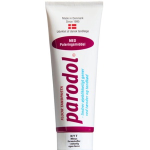Parodol Rød Tandpasta M. Poleringsmiddel 75 ml produktbillede