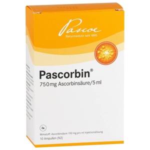 PASCORBIN Injektionslösung Ampullen Produktbild