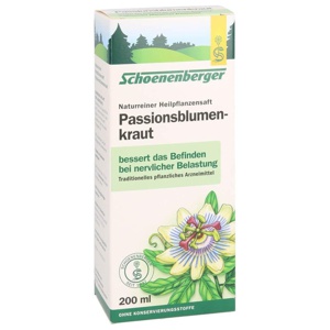 PASSIONSBLUMENKRAUT naturreiner Heilpflanzensaft Produktbild