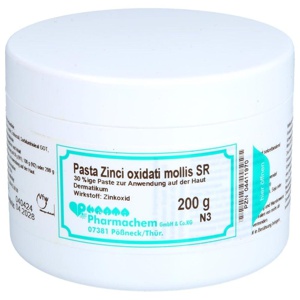 PASTA ZINCI OXIDAT. MOLLIS SR 200 g Salbe Produktbild