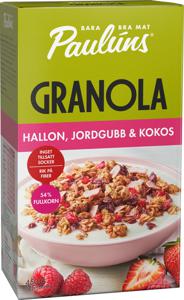 Granola Hallon Jordgubb Kokos 450 g produkt bild