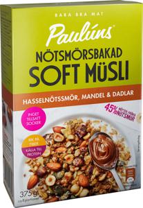 Paulúns Soft Müsli Hasselnöt, Mandel 375 g produkt bild