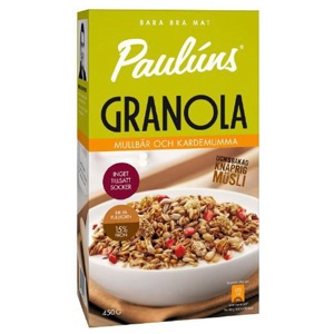Pauluns Granola Mullbär & Kardemumma 450 g produkt bild