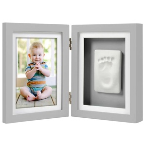 Pearhead Babyprints Dubbel Ram Grå produkt bild