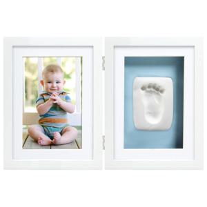 Pearhead Babyprints Ram Dubbel Ledad Vit produkt bild