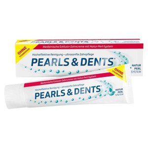 Pearls & Dents Exklusiv-Zahncreme ohne Titandioxid, 15 ml Zahncreme Produktbild