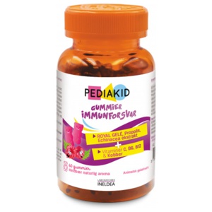 Pediakid Gummies Immunity Raspberry 60 stk. produktbillede