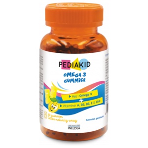 Pediakid Gummies Omega 3 Lemon 60 stk. produktbillede