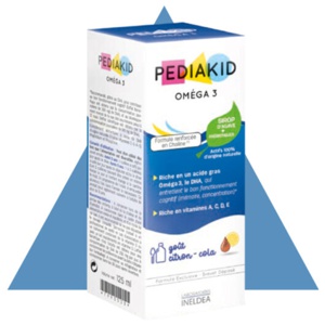 Pediakid Oméga 3 Vitacholine SirupLemon Cola 125 ml produktbillede