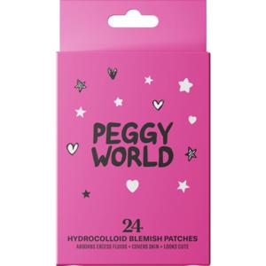 Peggy World Blemish Patches Hearts and Stars Hot Pink 24 st produkt bild