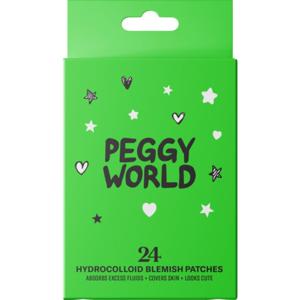 Peggy World Blemish Patches Hearts and Stars, Lime Green 24 st produkt bild